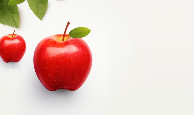 Fond publicitaire Apple Fruits sains riches en vitamines Ai générative