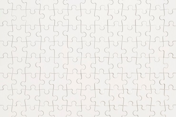 Fond de puzzle blanc