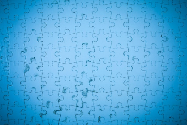 Photo fond de puzzle bleu.