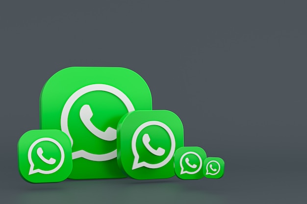 Fond de rendu icône logo Whatsapp