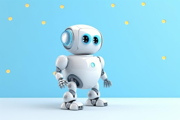 Fond de robot mignon Chatbot Générer Ai