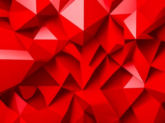 Fond rouge d'art graphique 2d géométrique