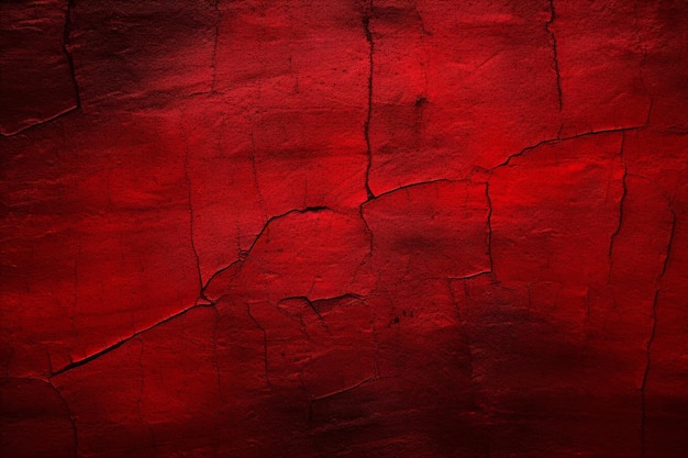 Un fond rouge foncé avec une surface texturée fond de texture rouge Generative AI