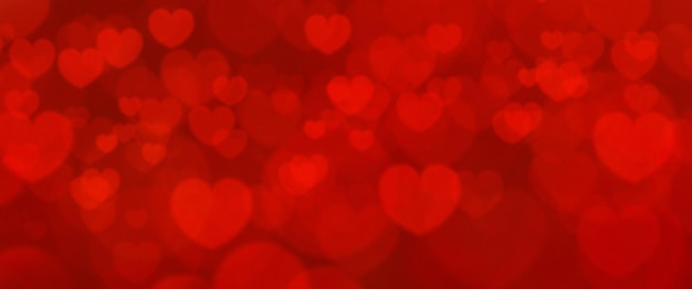 Photo fond rouge en forme de coeur. fond de saint valentin