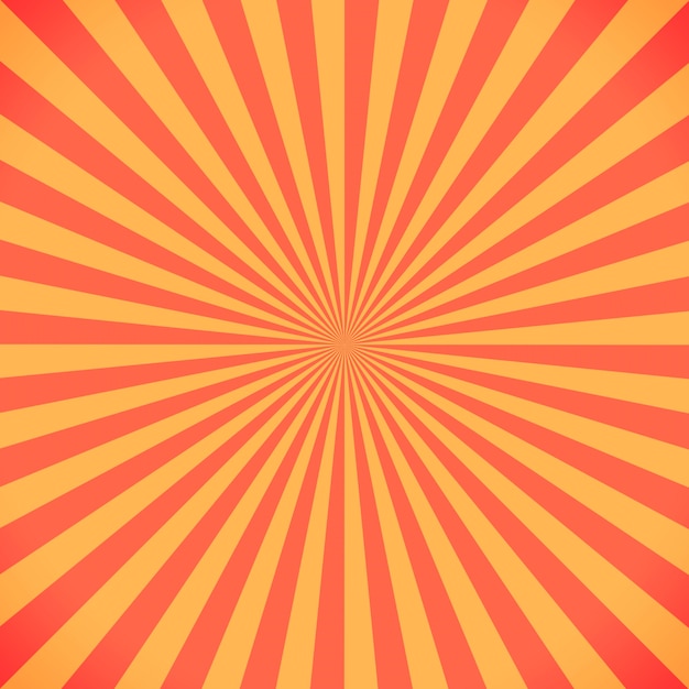 Fond rouge et jaune sunburst