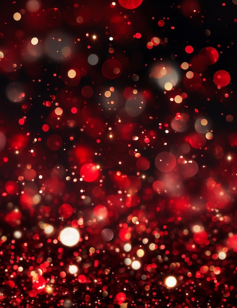 Un fond rouge Noël étincelant