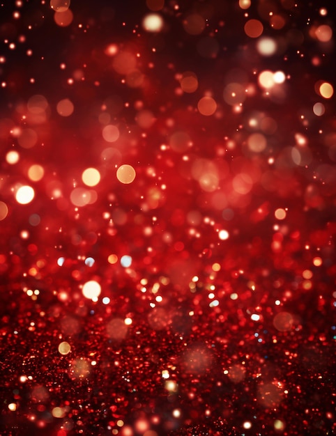 Un fond rouge Noël étincelant