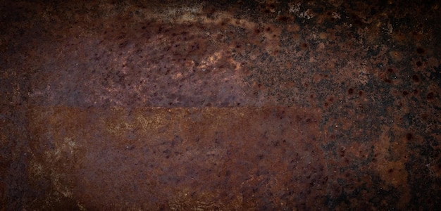Fond de rouille en métal texture en métal en acier avec rayure et fissure mur de rouille vieux métal texture de rouille en fer