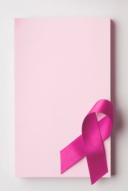 Fond de ruban de sensibilisation au cancer du sein rose