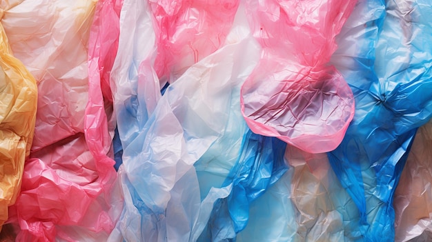le fond des sacs en plastique qui polluent l'environnement