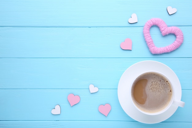 Fond de Saint Valentin avec décoration.