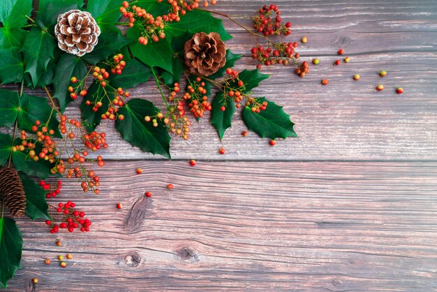 Fond de saison de Noël et bonne année