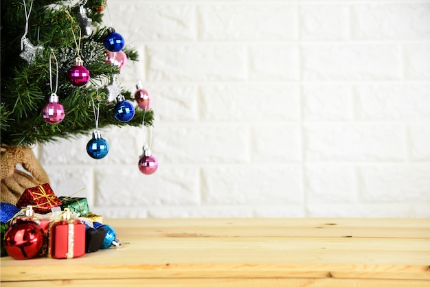 Fond de sapin de Noël et bonne année