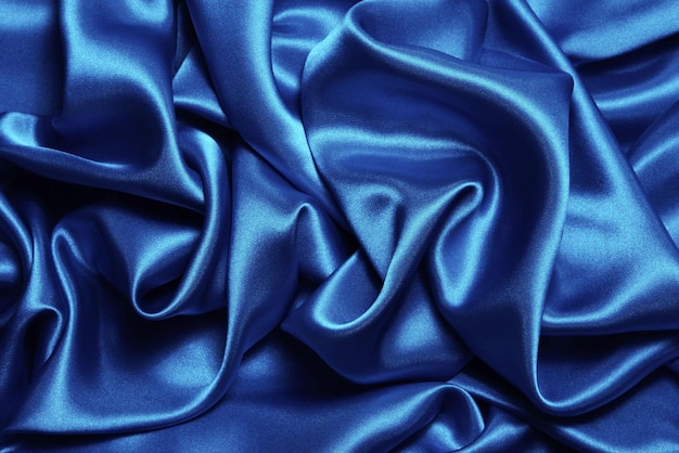 Fond satiné bleu