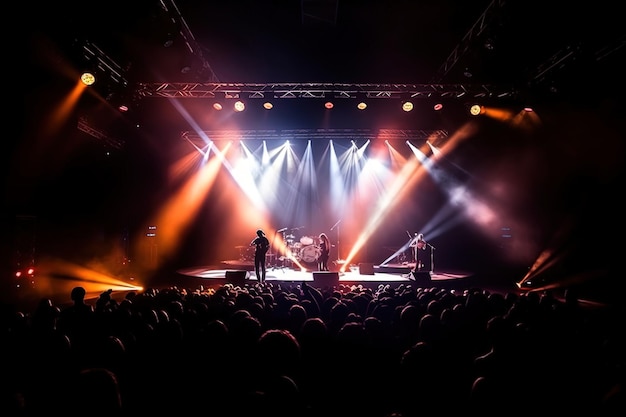 Fond de scène de concert de musique live