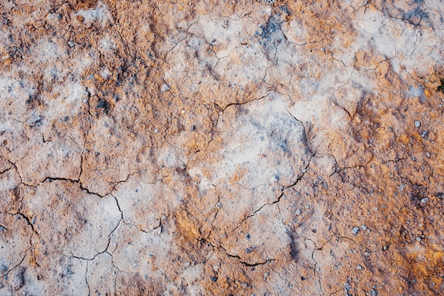 Fond Sec Et Fissuré, Surface Fissurée. Mars