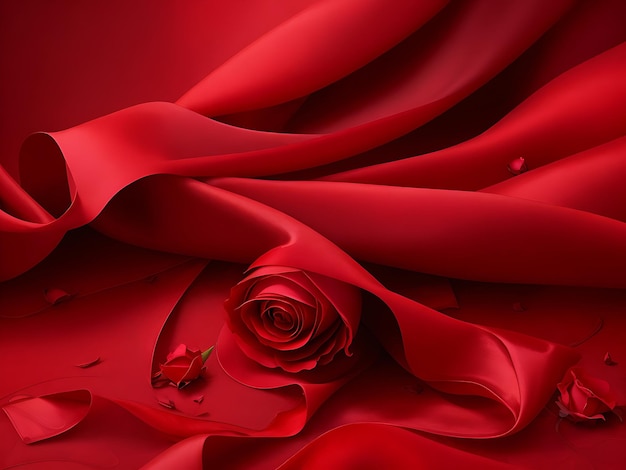 fond de soie rouge rose abstrait