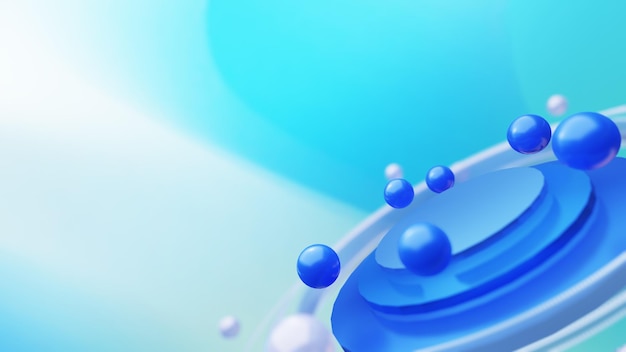 Fond spatial abstrait de la technologie bleue