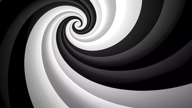 Photo fond spirale bicolore noir et blanc