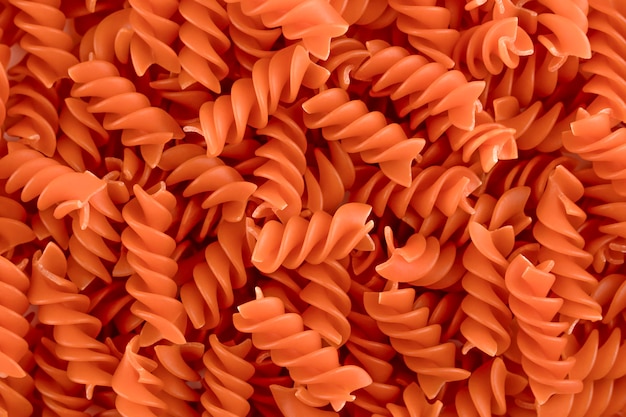 fond spirale orange pâtes