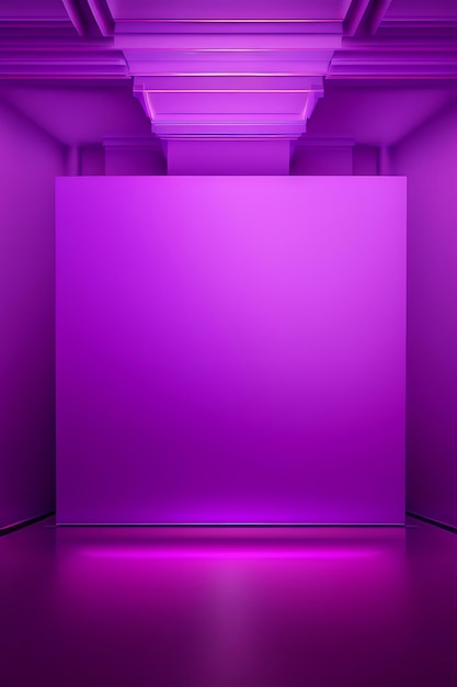 Fond de studio violet abstrait pour la présentation du produit Salle vide avec ombres de fenêtre