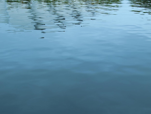 Fond de surface de l'eau bleue