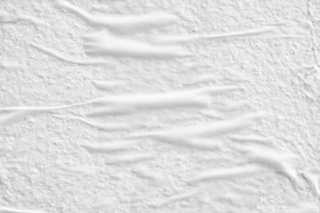 Fond de surface de texture de l'affiche de papier déchiré froissé froissé blanc blanc