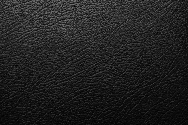 Fond de surface de texture de cuir noir de luxe