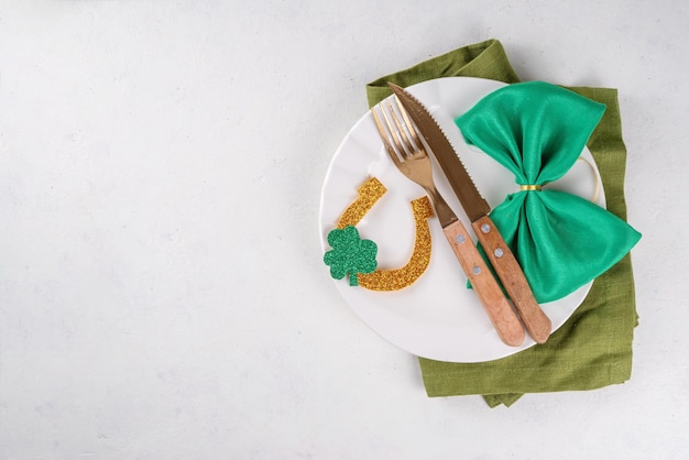 Le fond de la table de Saint Patrick