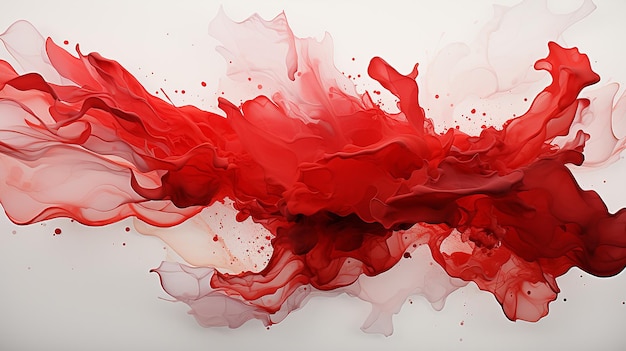 Fond de tache d'encre rouge et blanche de l'indépendance indonésienne