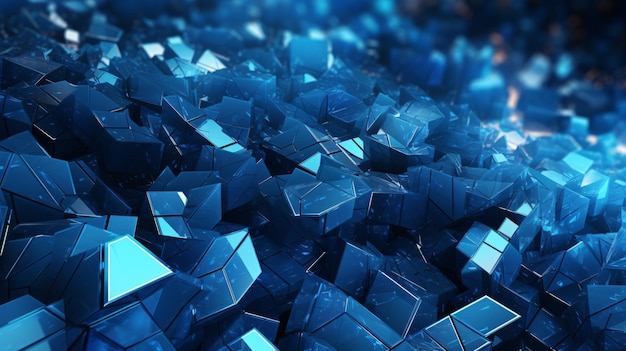 fond de technologie abstraite de forme géométrique bleue