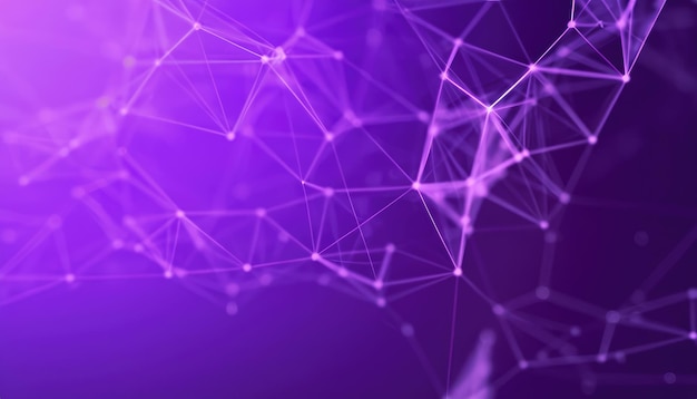 Fond de technologie de données moderne 3D avec conception de plexus