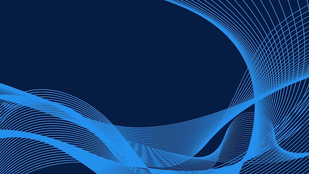Fond De Technologie Futuriste Moderne Bleu