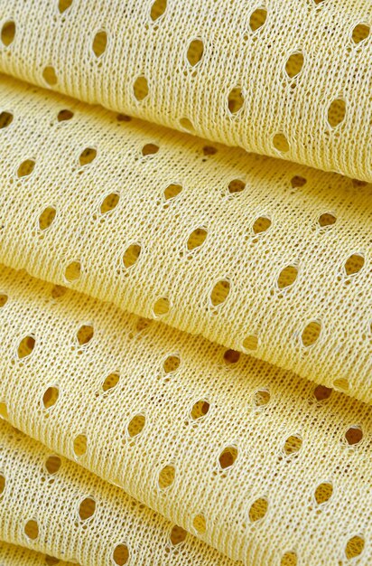 Photo fond textile tissu mesh sport jaune