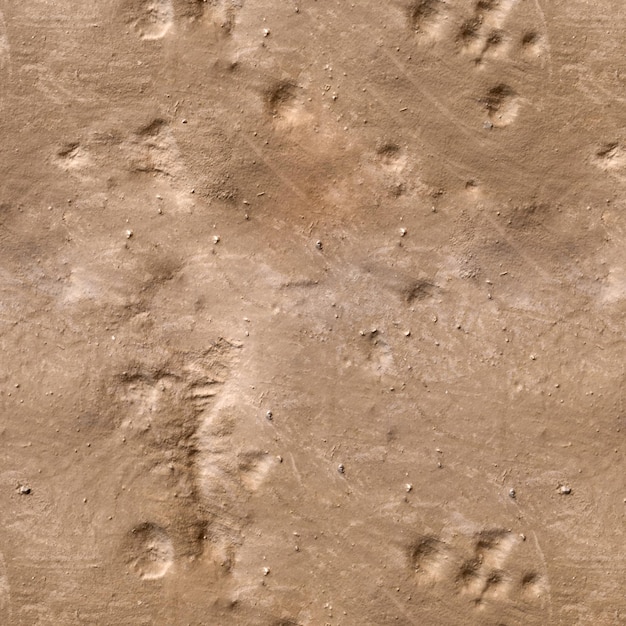 fond de texture aérienne de saleté, surface de la planète mars avec impact de météore, texture du sol du désert