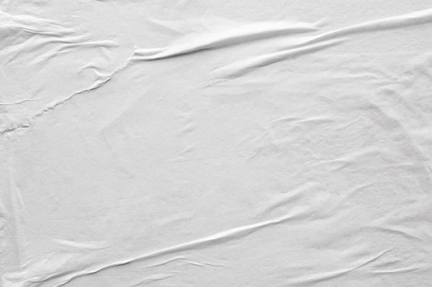 Fond de texture affiche papier froissé et froissé blanc blanc