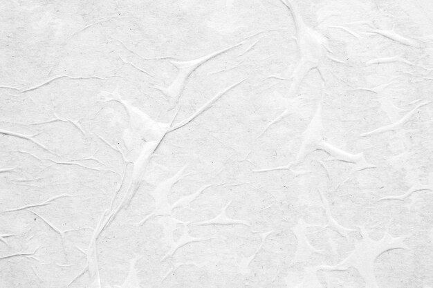 Fond de texture d'affiche de papier froissé et froissé blanc