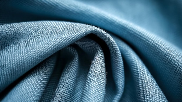 Fond de texture avec ai générative de tissu bleu