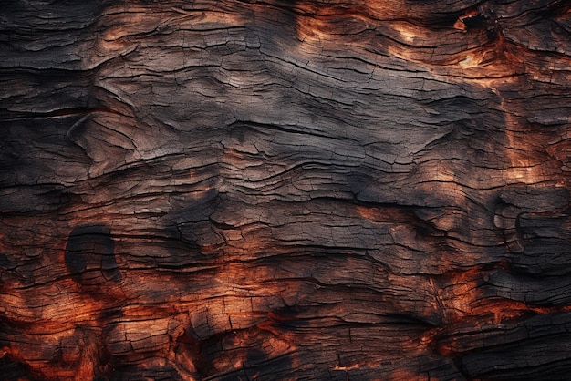 fond de texture de bois brûlé