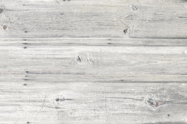Fond de texture en bois gris clair naturel planches horizontales mur vieux panneau papier peint à grain de bois Modèle rustique pour la conception Modèle avec espace vide Plancher de table ancien patiné
