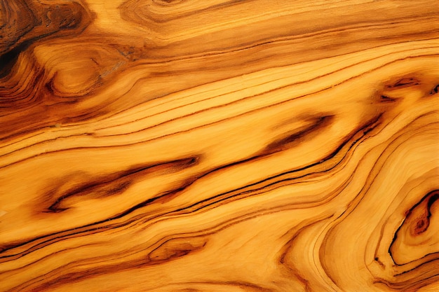 Fond de texture bois d'olivier motif de vagues en bois massif peinture vintage abstraite illustration AI générative