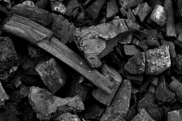 Fond de texture de charbon de bois noir