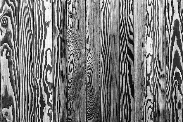 Fond de texture de clôture en bois rustique, coloration noire et blanche semblable à un zèbre