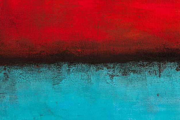 Fond de texture de couleur grunge rouge et bleu Peinture décorative