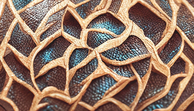 Fond de texture de cuir abstrait rendu 3D