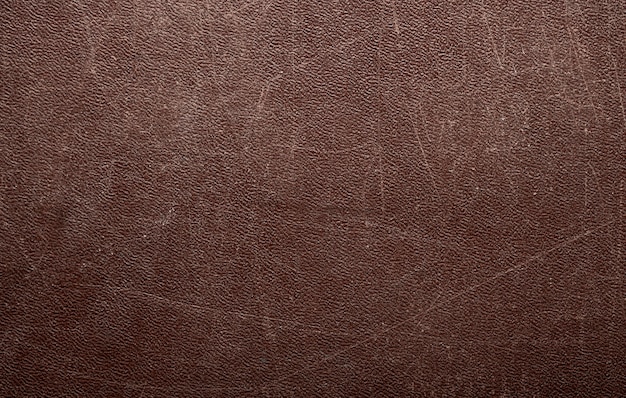 Fond de texture de cuir marron abstrait