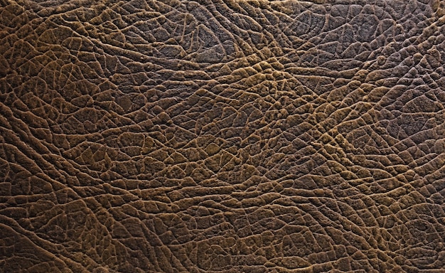 Photo fond de texture en cuir marron