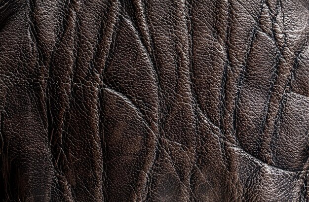 fond de texture en cuir marron