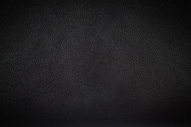 Fond de texture de cuir noir surface agrandi