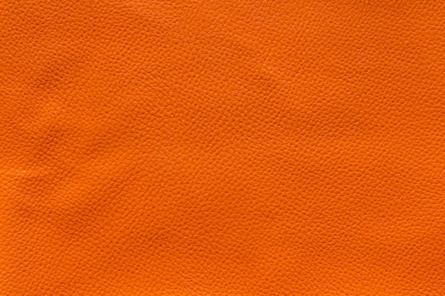 Fond de texture de cuir orange